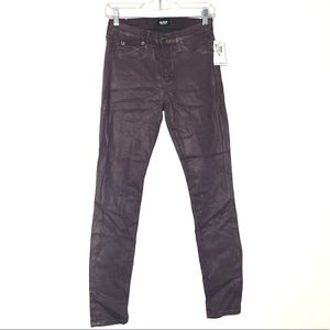 Hudson Jeans- brown/ waxy finish size 28